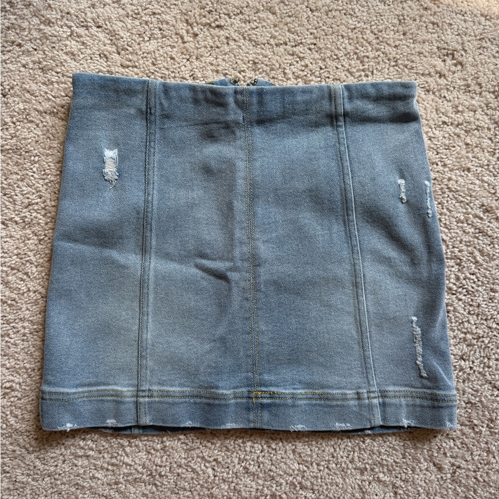Denim Mini Skirt
